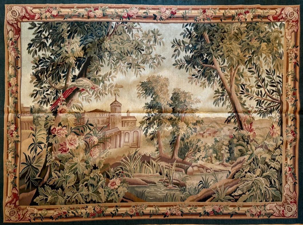 Antique 19th Century French Aubusson Tapestry